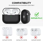 For AirPods Pro 2 AhaStyle PT187 Silicone One-Piece Protective Case With Lanyard Case - Image 6