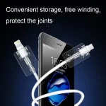 10pcs Square Transparent Data Cable Protective Sleeve Durable Break-Resistant Cable Winder - Image 5