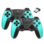 KM-029   2.4G One for Two Doubles Wireless Controller Support PC / Linux / Android / TVbox, KM-029 (Mint Green), KM-029 (Cangling Green), KM-029 (Vitality Orange), KM-029 (Rose Pink)...