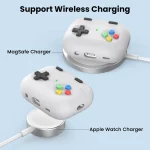 For AirPods Pro 2 AhaStyle DD04 Split Silicone Cartoon Earphone Protective Case, DD04(Blue), DD04(Green), DD04(White) - Image 3