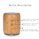 BT811 Mini Wooden Wireless Bluetooth Speaker Support TF Card & 3.5mm AUX, BT811 (Black), BT811 (Silver Gray) - Image 5