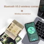 BT813X Solid Wood Ambient Light Wireless Bluetooth Speaker Home Night Light Wood Carving Pattern Audio, BT813X (Wood Color) - Image 6