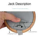 BT810 Small Outdoor Portable Wooden Bluetooth Speaker Support TF Card & 3.5mm AUX, BT810 (Black), BT810 (Silver Gray) - Image 5