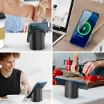 For IPhone12/13/14 Series AhaStyle PT137 Magnetic Charging Stand, PT134 (Black), PT134 (Pink) - Image 8