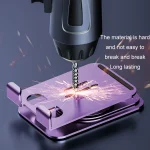 Desktop 360-degree Rotating Foldable Mobile Phone Holder, Carbon Steel White, Carbon Steel Black, Metal Silver, Metal Gray, Metal Purple - Image 8