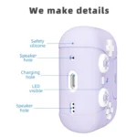 Earphone Silicone Protective Case Cat Claw Cover, For AirPods Pro 2 - Image 5