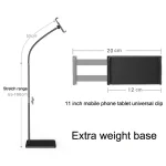 155cm Mobile Phone Tablet Live Broadcast Bedside Lifting Bracket, 155cm Telescopic Floor Model (Black), 155cm Cantilever Floor Stand (Black), 155cm Telescopic Floor Stand (White)... - Image 8