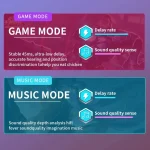 N35 TWS Colorful Light In-Ear Low Latency Wireless Bluetooth Game Earphones, Digital Display, Non-digital Display - Image 4