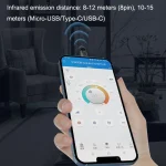 R10 Phone Smart Infrared Transmitter Learning Type Long Distance Remote Control, Interface:, Type-C/USB-C, 8 Pin, Micro USB - Image 7