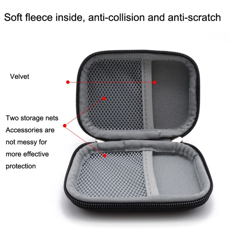 TBD06036864_B2.webp GHKJOK GH1803 EVA Data Cable U Disk Key Coin Wallet Mini Earphone Storage Box, GH1803 Black, GH1803 Red - Image 3