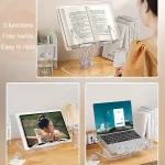 Student Desktop Reading Rack Transparent Acrylic Tablet Stand, A Model Liftable, B Model - Image 2