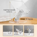 Student Desktop Reading Rack Transparent Acrylic Tablet Stand, A Model Liftable, B Model - Image 4
