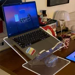 Student Desktop Reading Rack Transparent Acrylic Tablet Stand, A Model Liftable, B Model - Image 9