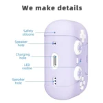 For AirPods 3 Earphone Silicone Protective Case Cat Claw Cover, For AirPods 3 - Image 5