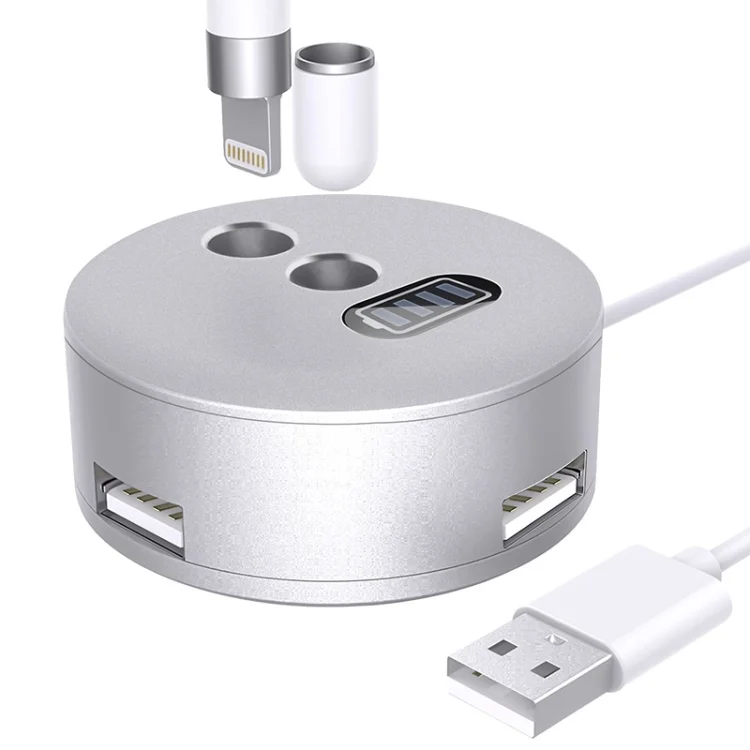TBD0603766901A.webp For Apple Pencil 1 3 USB Port Charging Aluminum Base, A48-2 Silver - Image 1