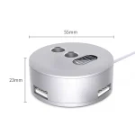For Apple Pencil 1 3 USB Port Charging Aluminum Base, A48-2 Silver - Image 2