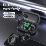 Air Conduction Ear-Hanging LED Digital Display Wireless ENC Noise Reduction Sports Bluetooth Earphones, XG33 - Image 2