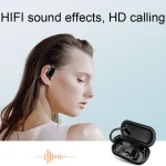 Air Conduction Ear-Hanging LED Digital Display Wireless ENC Noise Reduction Sports Bluetooth Earphones, XG33 - Image 9