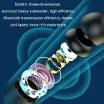 Wireless Hanging Neck Long Battery Life Sports Binaural Bluetooth Headset - Image 5