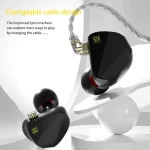 CVJ In Ear Wired Adjustment Switch Earphone, Silver, With Mic Silver, Black, With Mic Black - Image 2