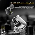 CVJ In Ear Wired Adjustment Switch Earphone, Silver, With Mic Silver, Black, With Mic Black - Image 4