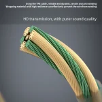 CVJ In Ear Wired Round Holes Universal Game Earphone, Green, Purple, Black - Image 5