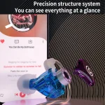 CVJ In Ear Wired Round Holes Universal Game Earphone, Green, Purple, Black - Image 7