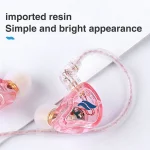 FZ In Ear Type Live Broadcast HIFI Sound Quality Earphone, With Mic White, White, With Mic Pink, Pink, With Mic Black, Black, With Mic Blue, Blue, With Mic Purple, Purple - Image 3