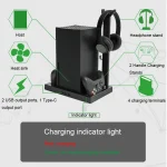 Iplay HBX-274 for Xbox Series X Host Multifunctional Heat Dissipation Base with Gamepad Double Charger - Image 5