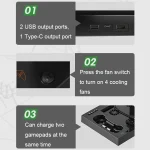 Iplay HBX-274 for Xbox Series X Host Multifunctional Heat Dissipation Base with Gamepad Double Charger - Image 6