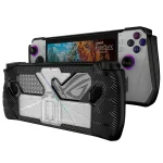 For ASUS Rog Ally Game Console PC+TPU Protective Case Cover With Bracket, PC+TPU Black+Transparent, PC+TPU White+Transparent - Image 6