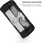 For ASUS Rog Ally Game Console PC+TPU Protective Case Cover With Bracket, PC+TPU Black+Transparent, PC+TPU White+Transparent - Image 2