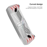 For ASUS Rog Ally Game Console PC+TPU Protective Case Cover With Bracket, PC+TPU Black+Transparent, PC+TPU White+Transparent - Image 4