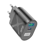 65W GAN PD + QC3.0 Fast Charger Phone Notebook Computer Universal Charging Head, EU Plug Black, UK Plug Black, US Plug Black, AU Plug Black, EU Plug White