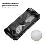 For Asus ROG Ally Game Console TPU Soft Cover With Holder Bracket, TPU Black, TPU White - Image 3