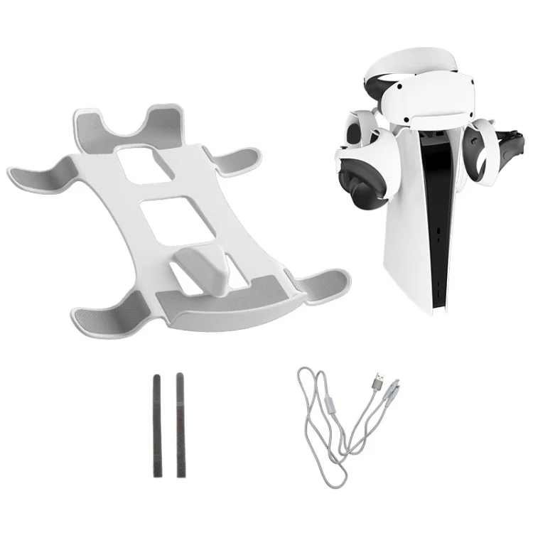 iplay for PS5/PSVR2 Headphone Storage Bracket Charging Cable with Indicator Light, HBP-6492