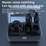 Ear Clip Type Sound Conduction Concept Bluetooth Earphone With Digital Display Charging Compartment, FK8 Blue, FK8 Black, FK8 White - Image 5