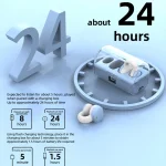 Ear Clip Type Sound Conduction Concept Bluetooth Earphone With Digital Display Charging Compartment, FK8 Blue, FK8 Black, FK8 White - Image 8