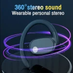 Hanging Ear External Sound Single Ear Stereo Bluetooth Earphone - Image 5