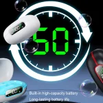 Clip-on Wireless Bluetooth Earphone With Digital Charging Compartment - Image 8