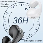 Single Ear Bone Conduction Bluetooth Earphone In-Ear Wearable Running Sports Mini, Single Ear (Pink), Single Ear (Blue), Single Ear (White), Single Ear (Skin Color), Single Ear (Black) - Image 6