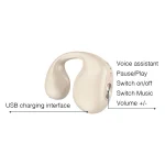 Single Ear Bone Conduction Bluetooth Earphone In-Ear Wearable Running Sports Mini, Single Ear (Pink), Single Ear (Blue), Single Ear (White), Single Ear (Skin Color), Single Ear (Black) - Image 9