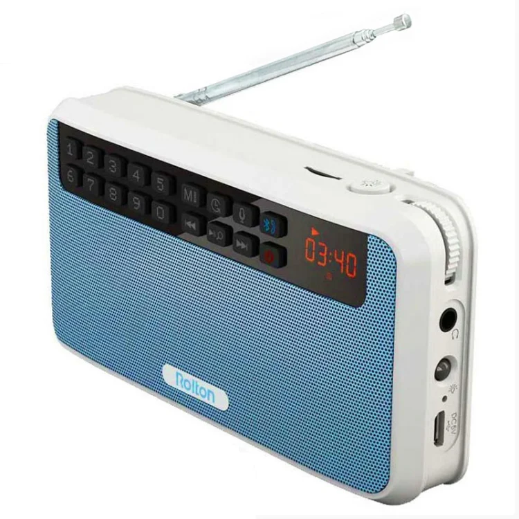 Rolton E500 Bluetooth Speaker 2.1-Channel Built-In Microphone Supports FM Radio