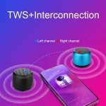 Small TWS Couplet Wireless Bluetooth Speaker Mini Smart Noise Reduction Waterproof Speaker - Image 4