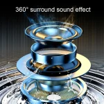Small TWS Couplet Wireless Bluetooth Speaker Mini Smart Noise Reduction Waterproof Speaker - Image 6
