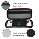 For ASUS ROG Ally Game Console Portable PU Waterproof Storage Box, Storage Box (Red) - Image 5