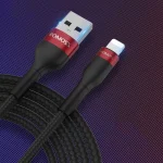 ROMOSS  CB12B 2.4A 8 Pin Fast Charging Cable For IPhone / IPad Data Cable 2m, 2m Red Black, 2m Gray Black, 2m Blue - Image 2