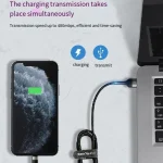 ROMOSS  CB12B 2.4A 8 Pin Fast Charging Cable For IPhone / IPad Data Cable 2m, 2m Red Black, 2m Gray Black, 2m Blue - Image 8