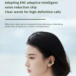 Business Binaural Digital Display Clip-On Bluetooth Earphone With Charging Compartment - Image 8