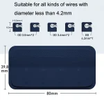 Punch Free Self-Adhesive Desktop Magnetic Data Cable Storage Fixer - Image 3